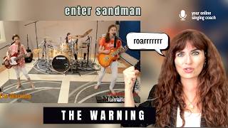 The Warning | Enter Sandman | Vocal Coach Reaction & Analysis