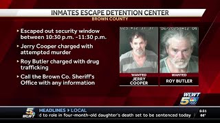 Search underway for escaped inmates out of Brown County, Ohio