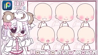 A simple way to draw mouth🎀gacha Life🍭 