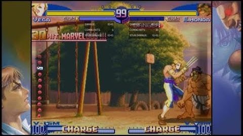Street Fighter Alpha 3 Vega basic guard crush to Vism infinite