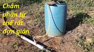 How to make fertilizer for plants with plastic pipes is very simple
