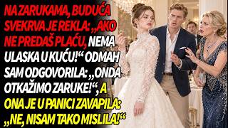 💍 Na zarukama svekrva traži moju plaću ili zabranu ulaska — ja otkazujem zaruke, ona paničari! 😱 sad