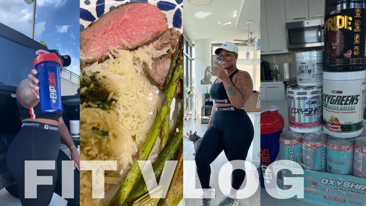 FIT VLOG IM OFFICIALLY AN EHP LABS ATHLETE + Quad and Glute Focused Workout + What I eat in a