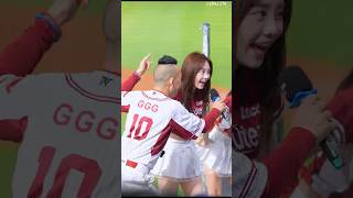 G哥 攜手 若潼、高橋佳帆 大局嗆司狂喊「嘿嘿嘿」太嗨了！ #cheerleader #若潼 #高橋佳帆 #樂天女孩 #치어리더 #台湾チア #RakutenGirls