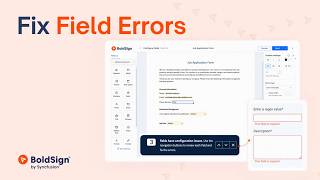 How to Fix Form Field Validation Alerts in BoldSign