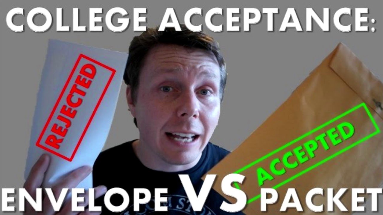 College Rejection Envelope VS Packet - YouTube