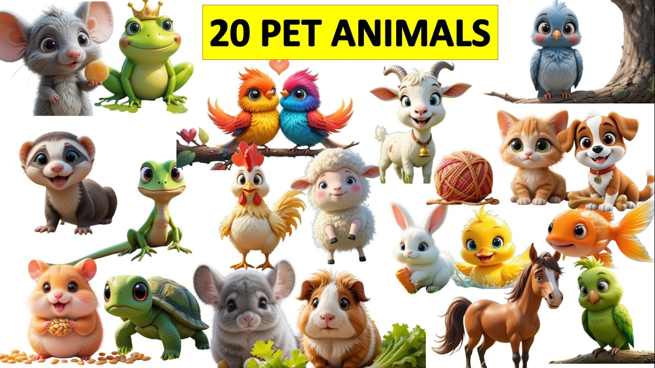 पालतू जानवरों के नाम | Pet Animals Name in Hindi | बच्चों के लिए पालतू जानवर#starbeamkids #pets