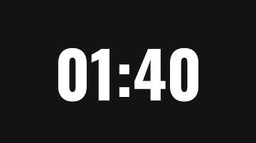 1:40 Minute Timer ⏱️ Countdown with Alarm | One Minute Fourty Sec Timer | 100 Second Timer No music