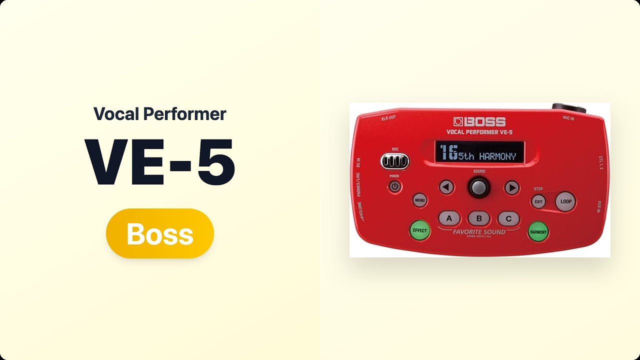 How do studio effects perform on the Boss VE-5? [Boss VE-5] - YouTube