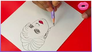 How To Draw Priyanka Chopra Sketch Face Part-2 | Priyanka Chopra Sketch  Drawing For Beginners