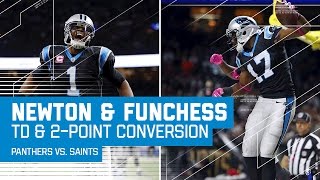 Cam Newton's TD Run & Funchess' 2-Point Conversion Catch! | Panthers vs. Saints | NFL