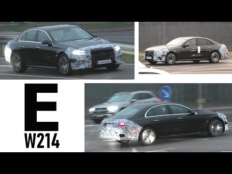 Mercedes Erlkönig E-Class E-Klasse W214 2023 * Back in Black * 4K SPY VIDEO