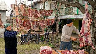 Download Lagu Traditional Beef Drying in the Village | Grandma’s 100-Year-Old Technique MP3