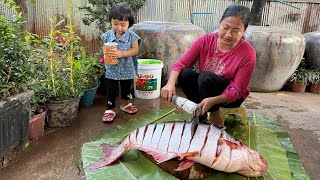 Download Lagu Peaceful life in countryside — Big fish recipes, Family food cooking | Sreypov life show MP3