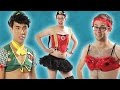 Men Try On Ladies' Sexy Halloween Costumes // Try Guys