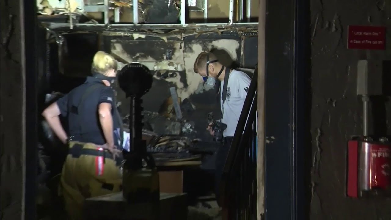 Couple treated for smoke inhalation after fire erupts inside apartment ...