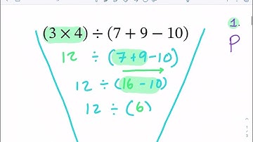 Wiskundeoefeningen: volgorde van bewerkingen met gehele getallen (4 stappen)