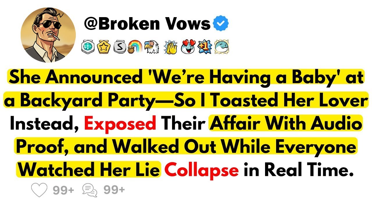 She Announced “We’re Having a Baby” at a Party—So I Toasted Her Lover and Exposed the Affair.