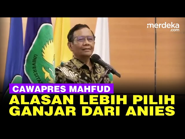 Ada Jokowi, di Balik Alasan Mahfud Lebih Pilih Jadi Cawapres Ganjar Dibanding Anies class=