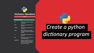 Famous Create a python dictionary program Profile