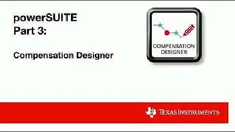 powerSUITE Digital Power Software Tools - Part 3: Compensation Designer
