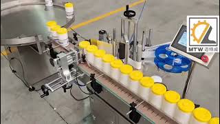 MTW round collecting table for filling production line