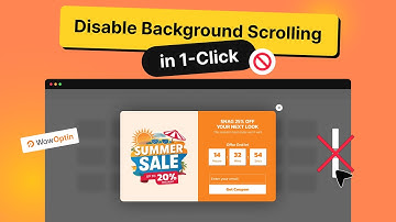 Disable Background Scrolling for Website Popups in Just 1-CLICK!