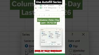 Generate #dates for the whole year in seconds! #excel  #office  #exceltips  #msexcel #spreadsheet