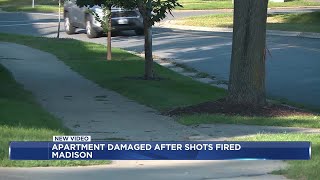 Apartment door damaged in shots fired incident in Madison