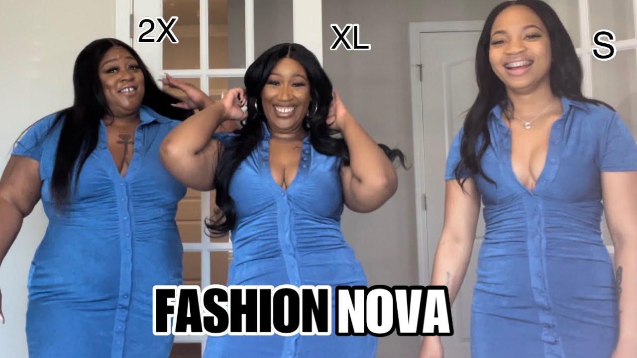 FASHIONNOVA tryon 3 Dresses 3 sizes YouTube