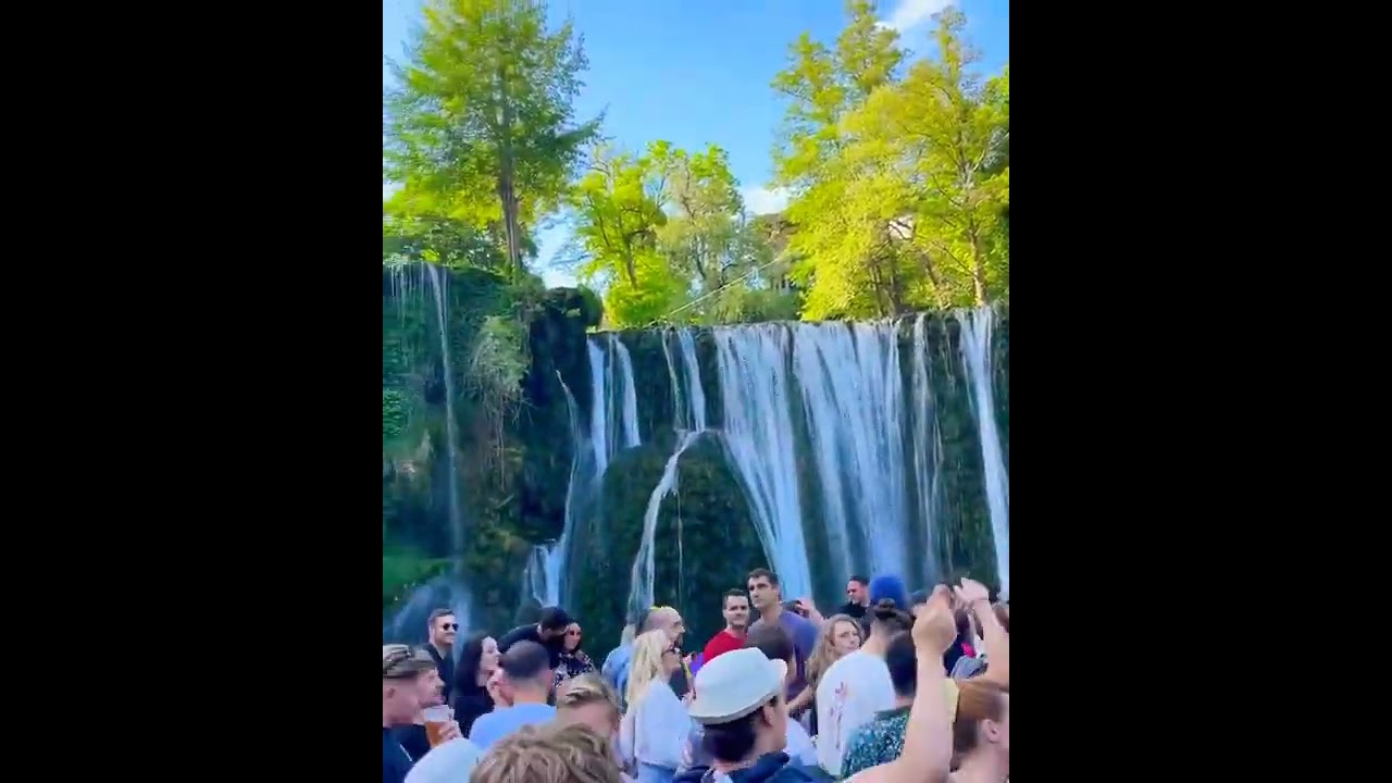 "Jamie Jones" Live at Underground Techno Party || Cercle Set , Pliva Waterfall, Jajce