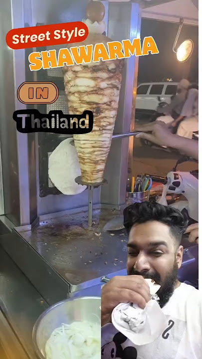 Street vibes & shawarma rolls — Thailand style 🇹🇭🌯 #thailand #food #arabicstyle #shwarma