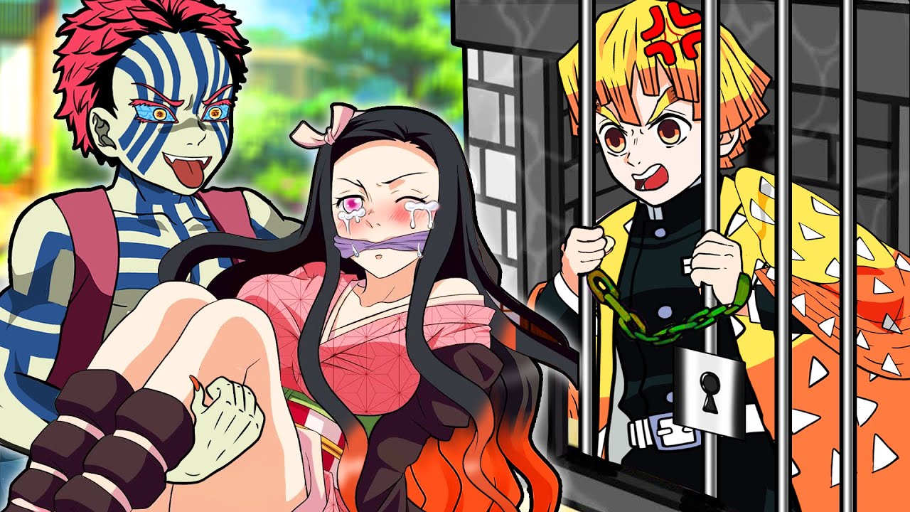 【鬼滅の刃漫画】 可哀想な禰豆子は猗窩座に連れ去られて、誰も助けてくれない 💖 【鬼滅の刃】Paper Kimetsu No Yaiba