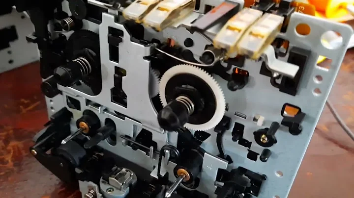 Technics cassette deck mechanism malfunction. swap mechanisms from one deck to another.