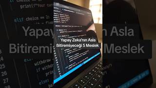 Yapay Zeka'nın Asla Bitiremiyeceği 5 meslek #ai #yapayzeka #software #coding #programming