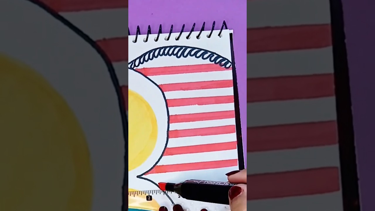 USA Flag Front Page Design | Patriotic Notebook Decoration | Creative DIY Art | 