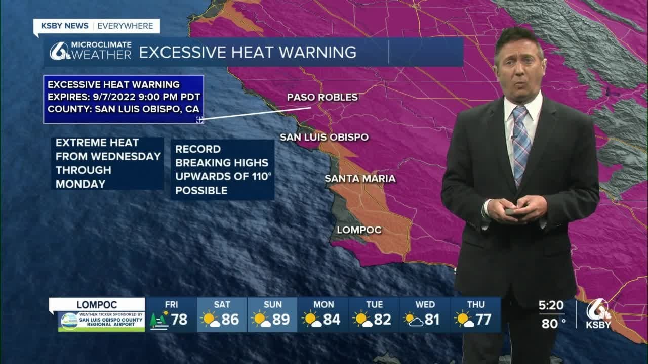 Excessive heat warning expanded into the middle of next week - YouTube