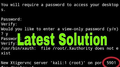 vncserver: No matching VNC server running for this user!
