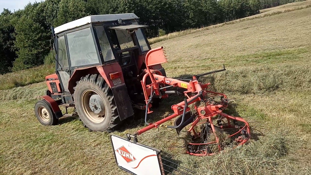 Sianokosy- opóźniony 2 pokos. Zetor 7211 & Kuhn Haybob 360
