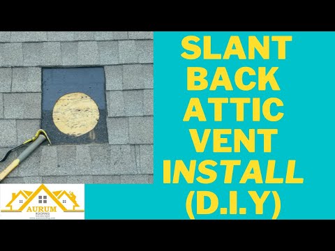 (Step by Step)How-To Install Slant Back Attic Vents! Like a PRO