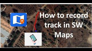 Record Track in SW Maps: Coordinates collection along the road/linear features on Android phone screenshot 1
