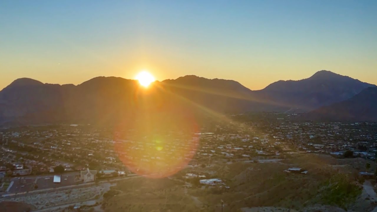 Sunrise Hike Over Palm Desert, California