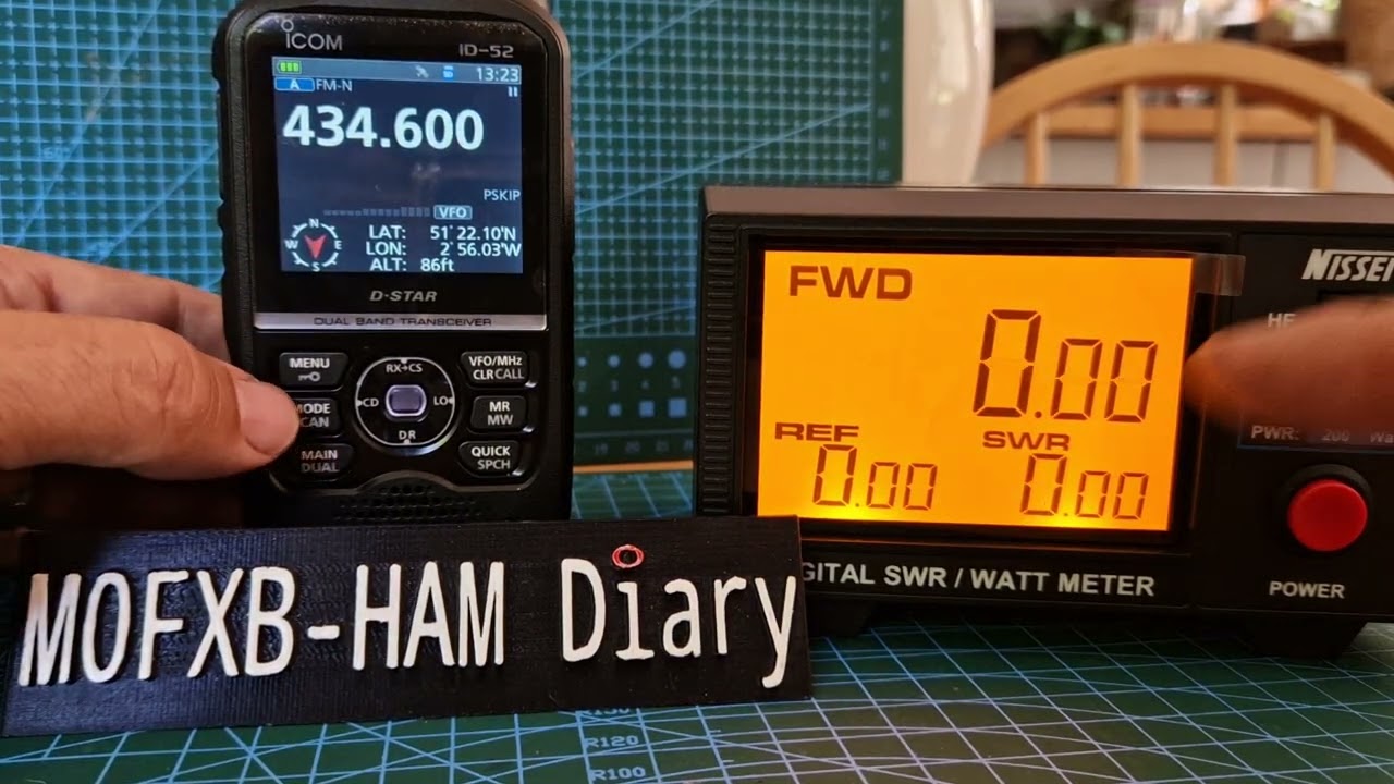 IC0M ID-52 Power Tests NISSEI swr Power Meter