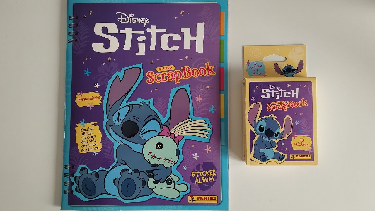 Panini Stitch 2 – Mon Super Scrapbook Album + 3 Pochettes De Stickers, 32 Pages