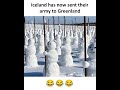 Iceland sending backup to Greenland ❄️😂