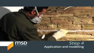 Installation of the MSD wall panels (Step 4 of 5)