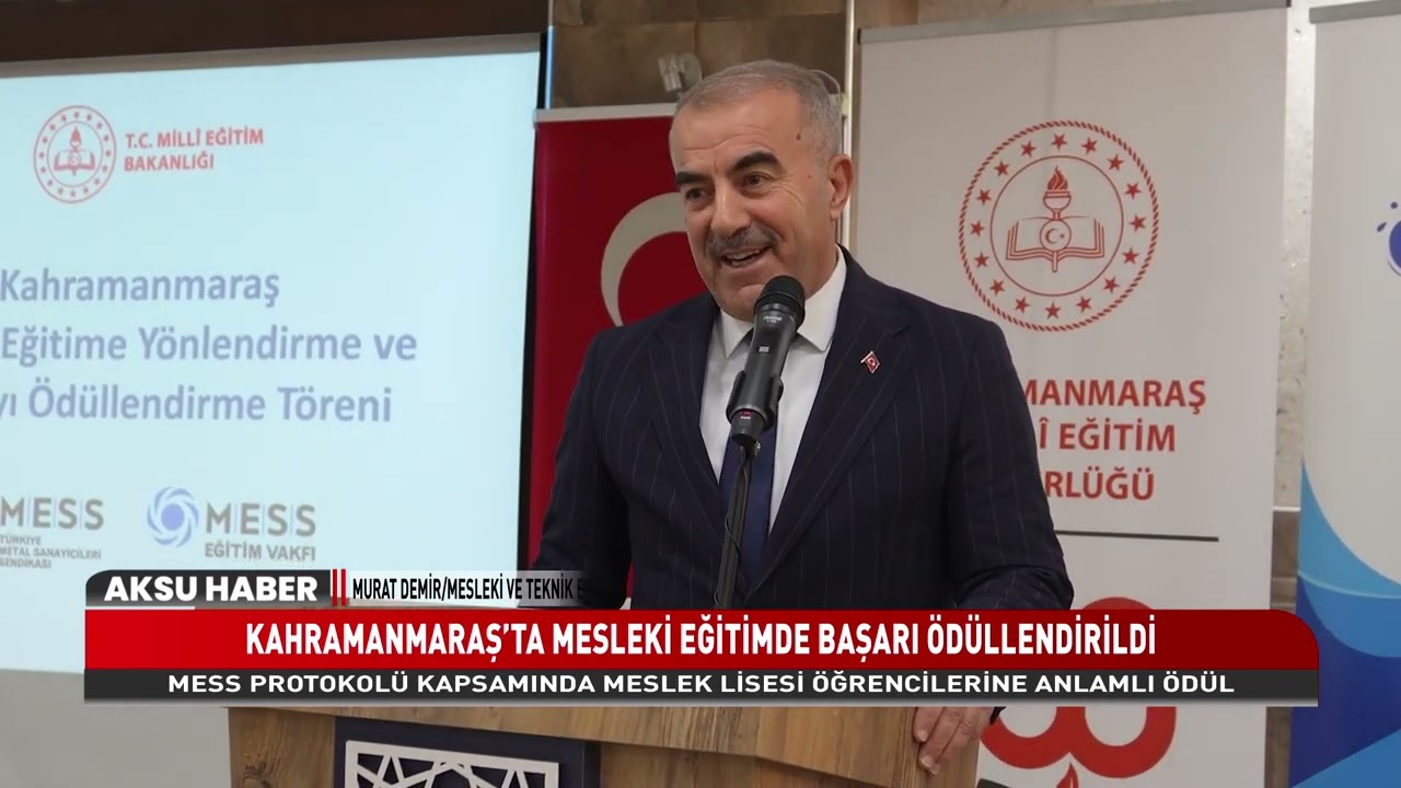 Mess Eğitim Vakfı Protokolü Kapsamında Başarılı Meslek Lisesi Öğrencilerine Ödül Verildi