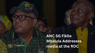 ANC SG Fikile Mbalula Addresses media at the ROC