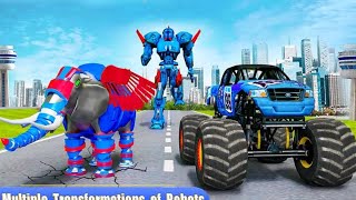 Elephant Robot Transform Monster Truck Robot Games | Android Gameplay | Rution Games screenshot 5