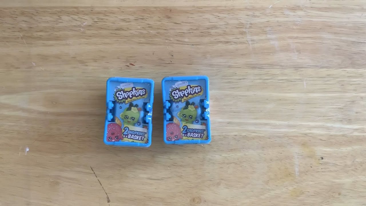 Unboxing 2 RARE Season 1 Shopkins basket